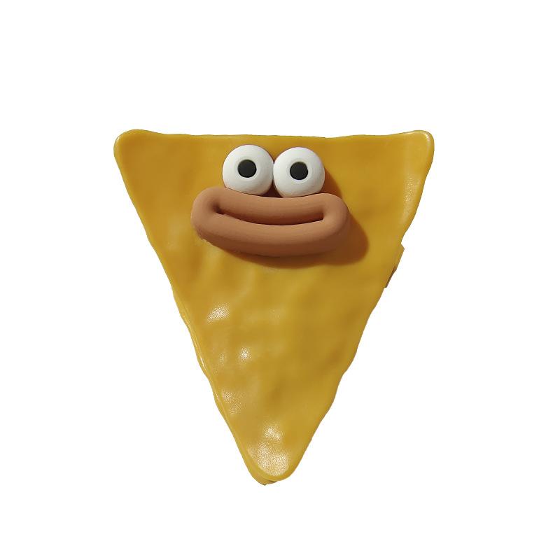 

Большой зажим для пакета со снеками с широким отверстием, в форме картофельной чипсы, милый кухонный зажим для запечатывания продуктов, забавные нескользящие зубчики, влагонепроницаемый зажим для запечатывания 1PCS