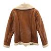 AVIREX Long sleeve Mouton Double riders jacket M Brown Women Used