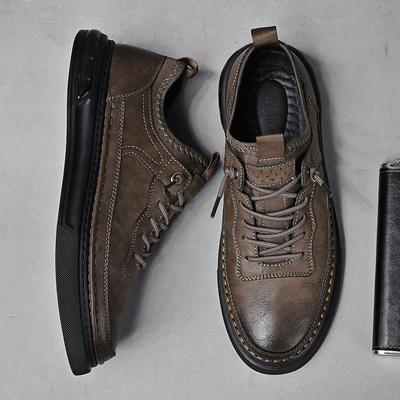 Luxury Leather Men's Sneakers Designer Casual Walking High Quality Outdoor Sport Shoes Sport Shoes Business Office Shoes 2024