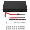 M7 X 1.0 Helicoil Thread Repair Kit Stainless Steel 25Pcs Thread Repair Kit Stainless Steel Twisted Drill Wrench Threaded Insert Tap Insertion Tool