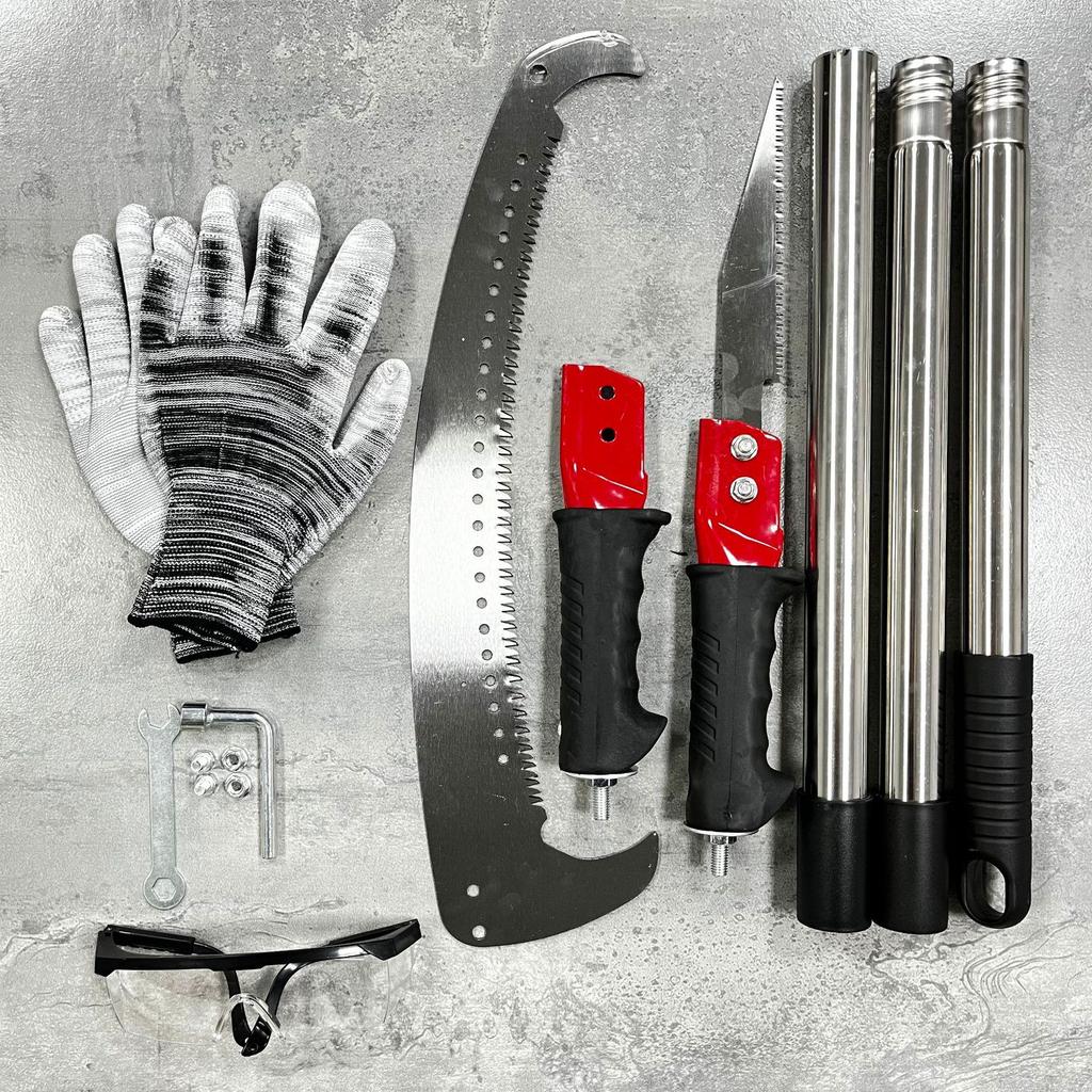 High-Reach Garden Pruner: Handheld Saw for Tree Branches and Bamboo