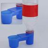 10Pcs Bird Quail Drinker Cups Water Bottle Cup For Cage For Cat Chicken Pigeon Parrot Hamster Double Nozzle Water Guide