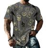 Unisex Loose Fit Casual Short Sleeve T Shirt Halloween Themed Print Top Comfortable Everyday Wear