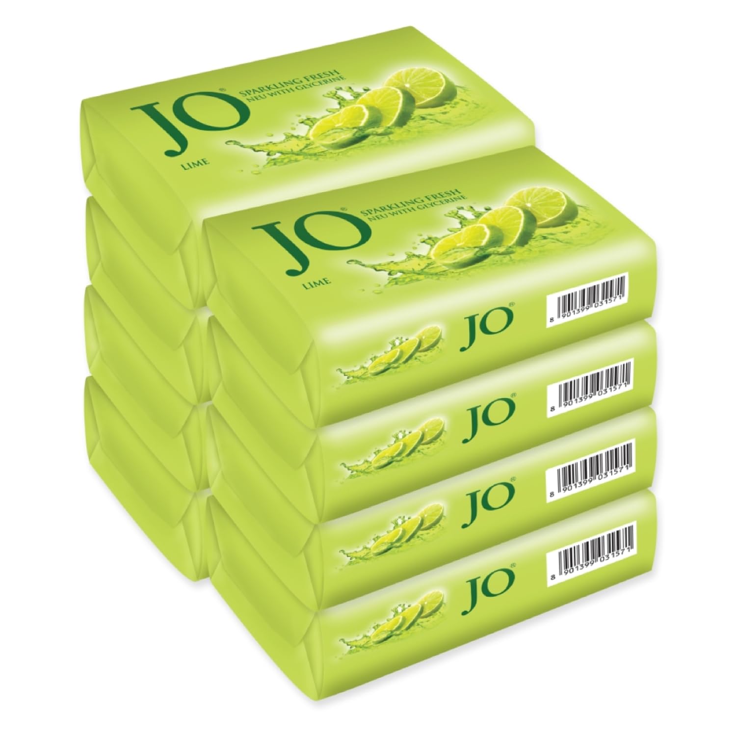 Мыло JO Lime Fresh (Пакет из 8), 150 грамм