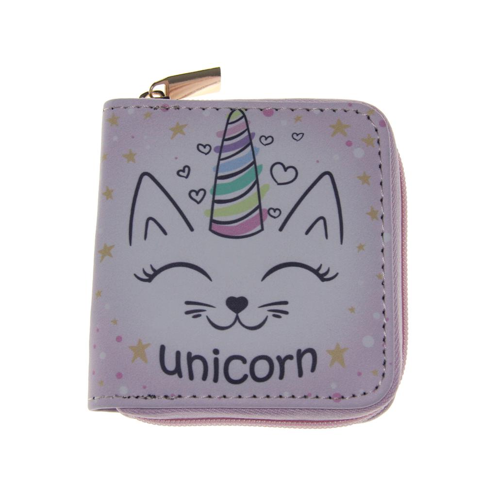 Animation Peripheral Two-dimensional Cartoon Puppy Balloon Short Small Wallet, Unicorn Children's Bag