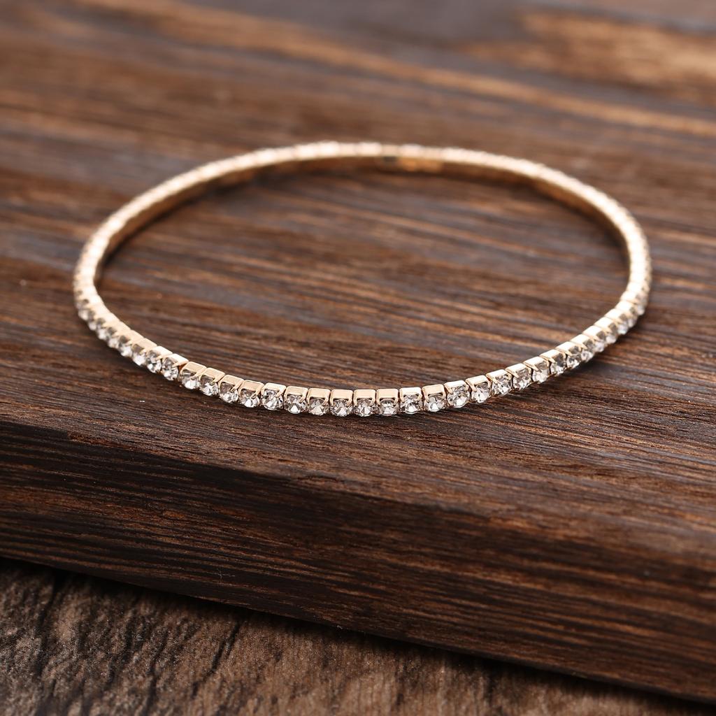 Color temperament high-grade colored diamond bracelet handmade fashion versatile multi-layer direct sales