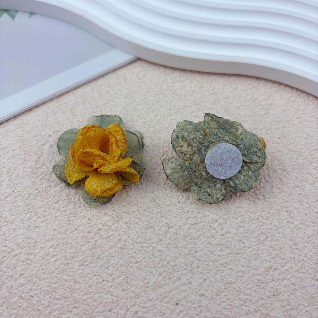 Handmade Burned Edge Mesh Flowers: DIY Accessories for Apparel, Shoes, Hair, Bags, and Brooches