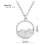 Creative Mountain Pendant Necklace - Simple, Versatile Clavicle Chain