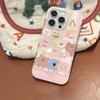 Cartoon 2023 Imd Shell for Iphone 11 12 Promax 14 Pro Max 13promax Ins Animal Phone Case Cute Sweet Bear Bunny Cat Dog Cover