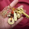Lucky Bag 12 Zodiac Pendant Gourd Chinese Style Keyring Horse New Year Keychain Bag Hanging