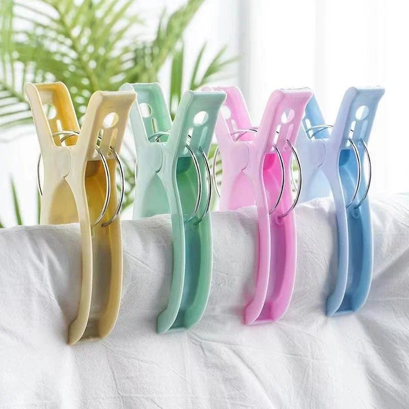 Grande Cor Windproof Clothespins Toalha De Praia Clip Sunbed Clips Colcha Decorativa Clothespins Mini Gadget Por Lote Clothespin