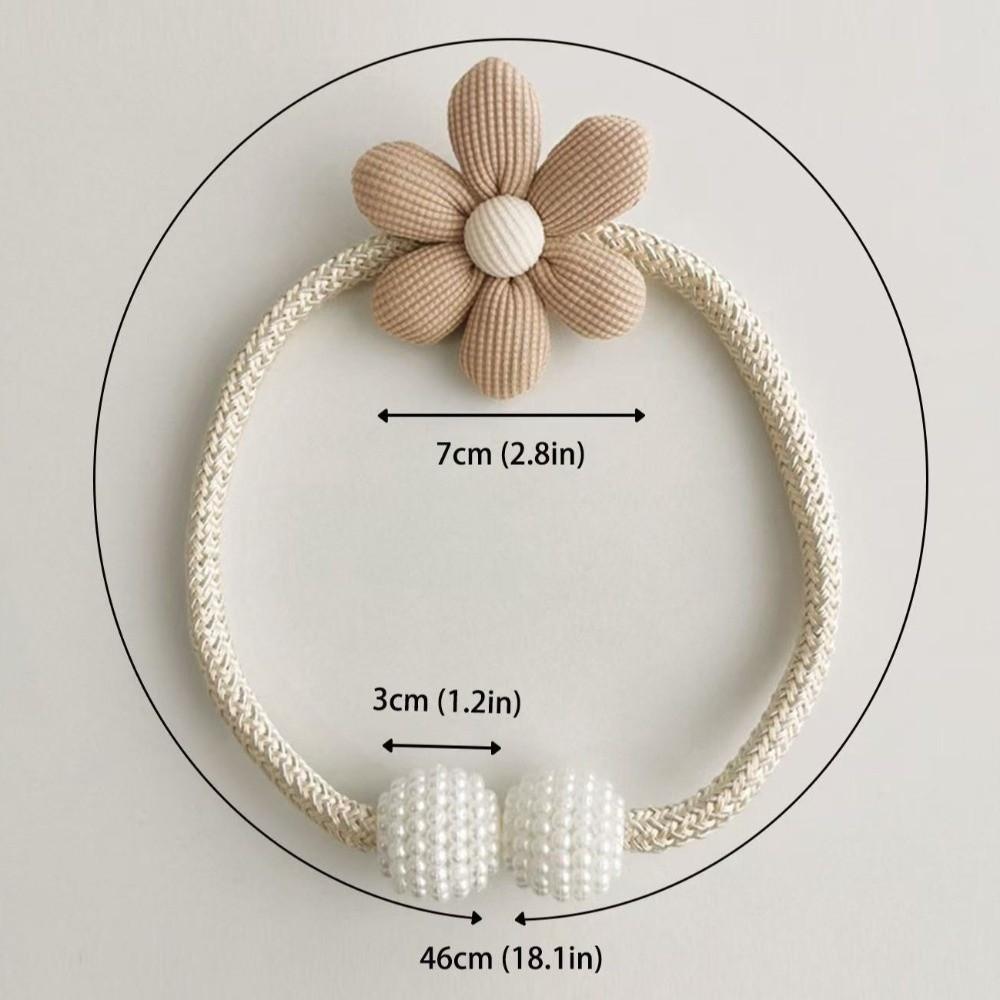 1Pc/2Pcs Beautifully Flower Curtain Tieback Adjustable Curtains Tie Rope  Children's Room