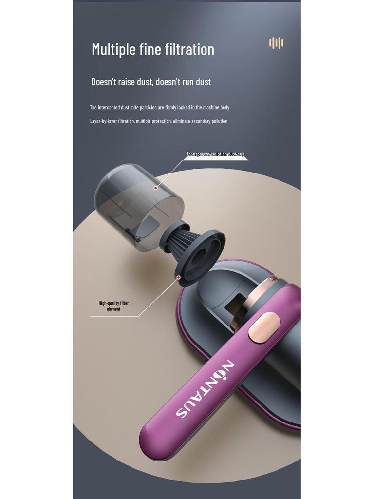 Portable Wireless UV Mite Remover Vacuum for Beds