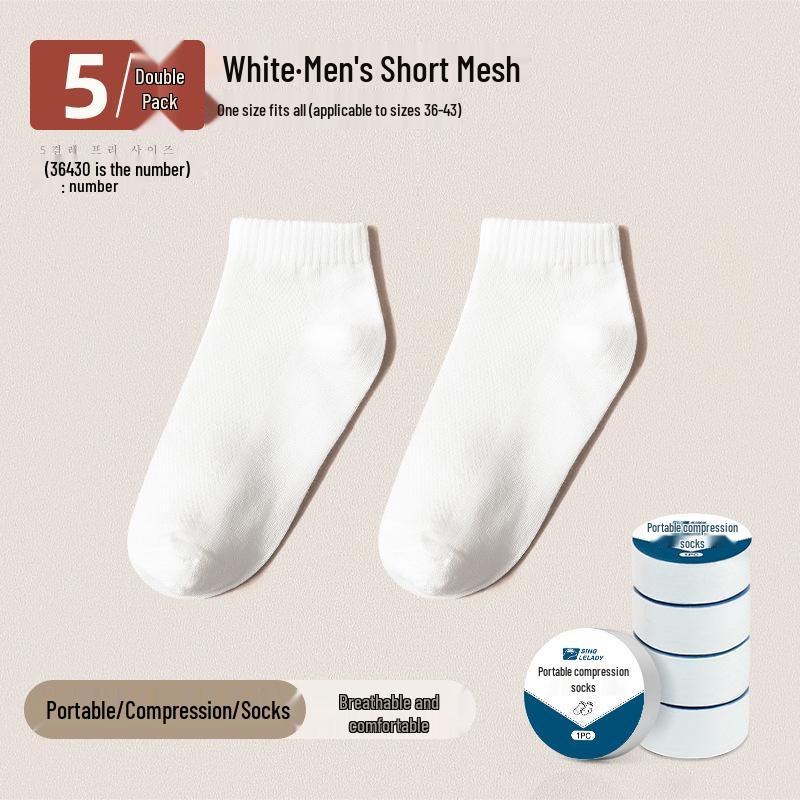 Unisex Disposable Travel Compression Socks - Sweat-Absorbing, Thin, and Portable, Ideal for Outdoor Activities and Business Trips.