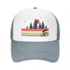 Retro Cyclist Baseball Cap Mountain Bike MTB Cycling Mesh Net Hat For Men Women Hip Hop Trucker Hats Snapback Peaked Caps