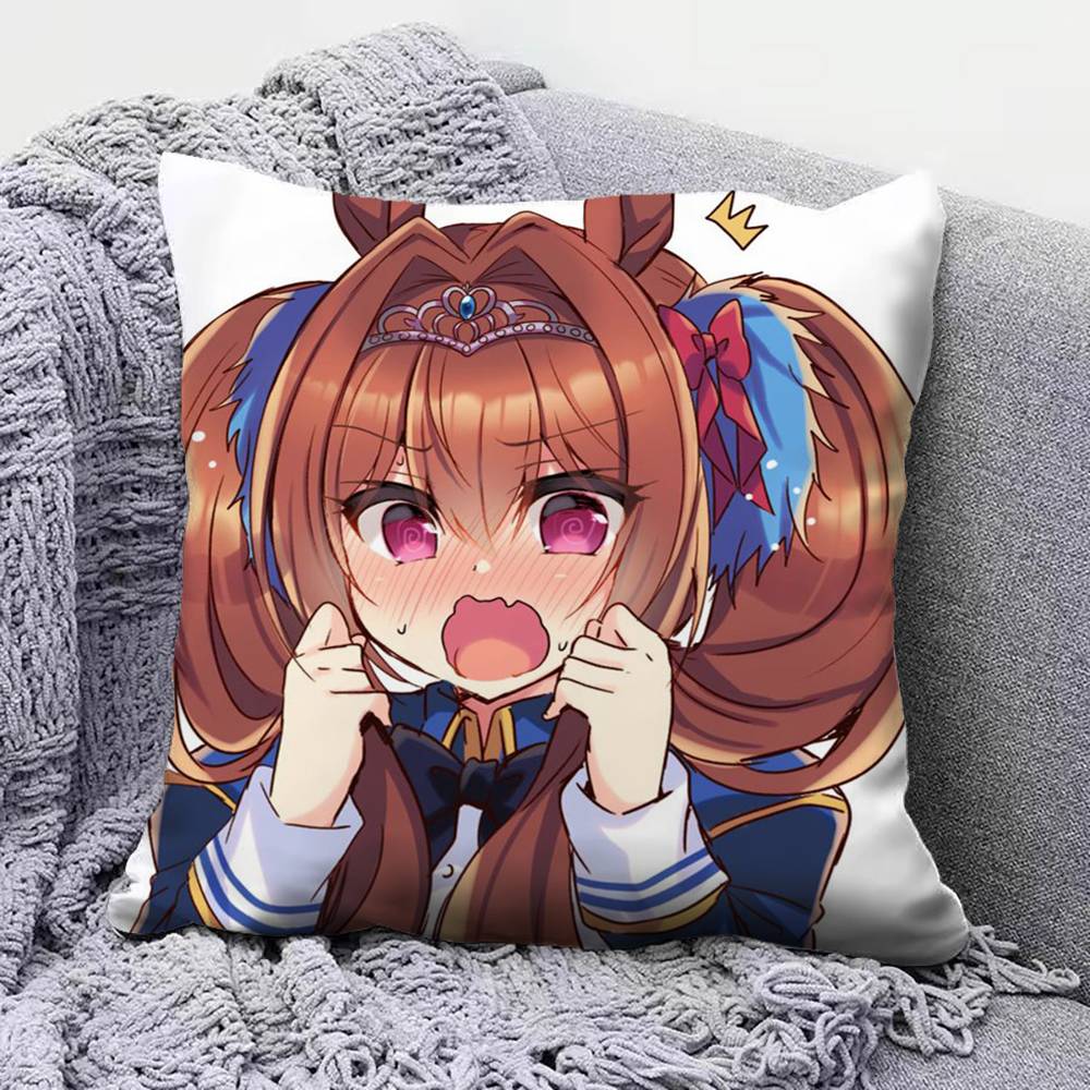 Umamusume Pretty Derby meme uma Home Sofa Cushion Covers and Aecorative Custom Pillow Covers