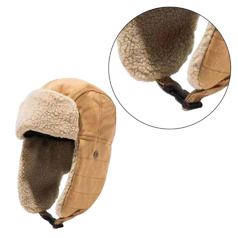 Thick Ushanka Costume Hats Cool Goggles Earflaps Soft Cosplay Bucket Hat Costume Hats Soft Ushanka Hat