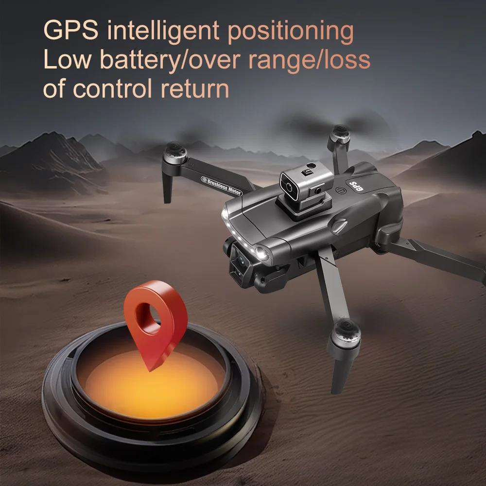V198MAX Drone GPS 8K HD Aerial Photography Dual Camera Brushless Quadrotor 5G WIFI 360° Laser Intelligent Obstacle Avoidance Aerial Optical Toy