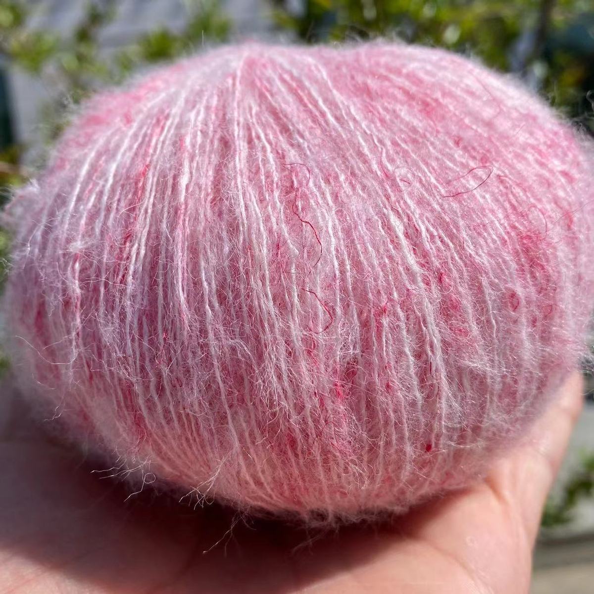 10 шт./25 г Цветная точка Мохеровая пряжа Радужная пряжа для вязания Крючком Детский свитер Носки Молодой мохер Цветная пряжа из шерсти бобов