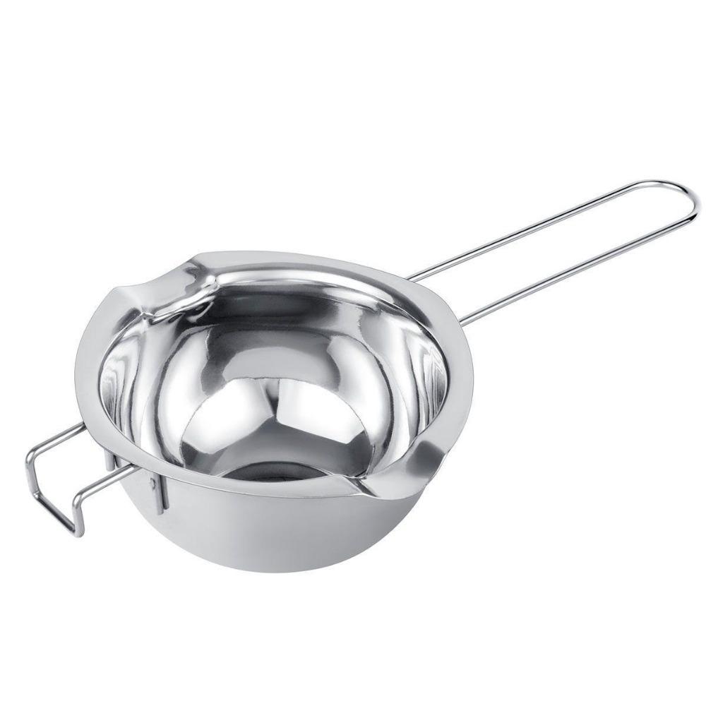 Easy Cleaning Chocolate Melting Pot 304 Stainless Steel Pouring Pot Wax Melting Pot  Baking Tool A