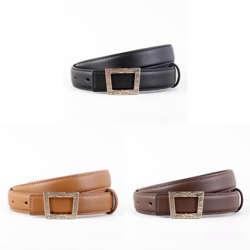 Leather Belt For Women With Alloy Buckle And Classic Design For Casual And Office Wear
