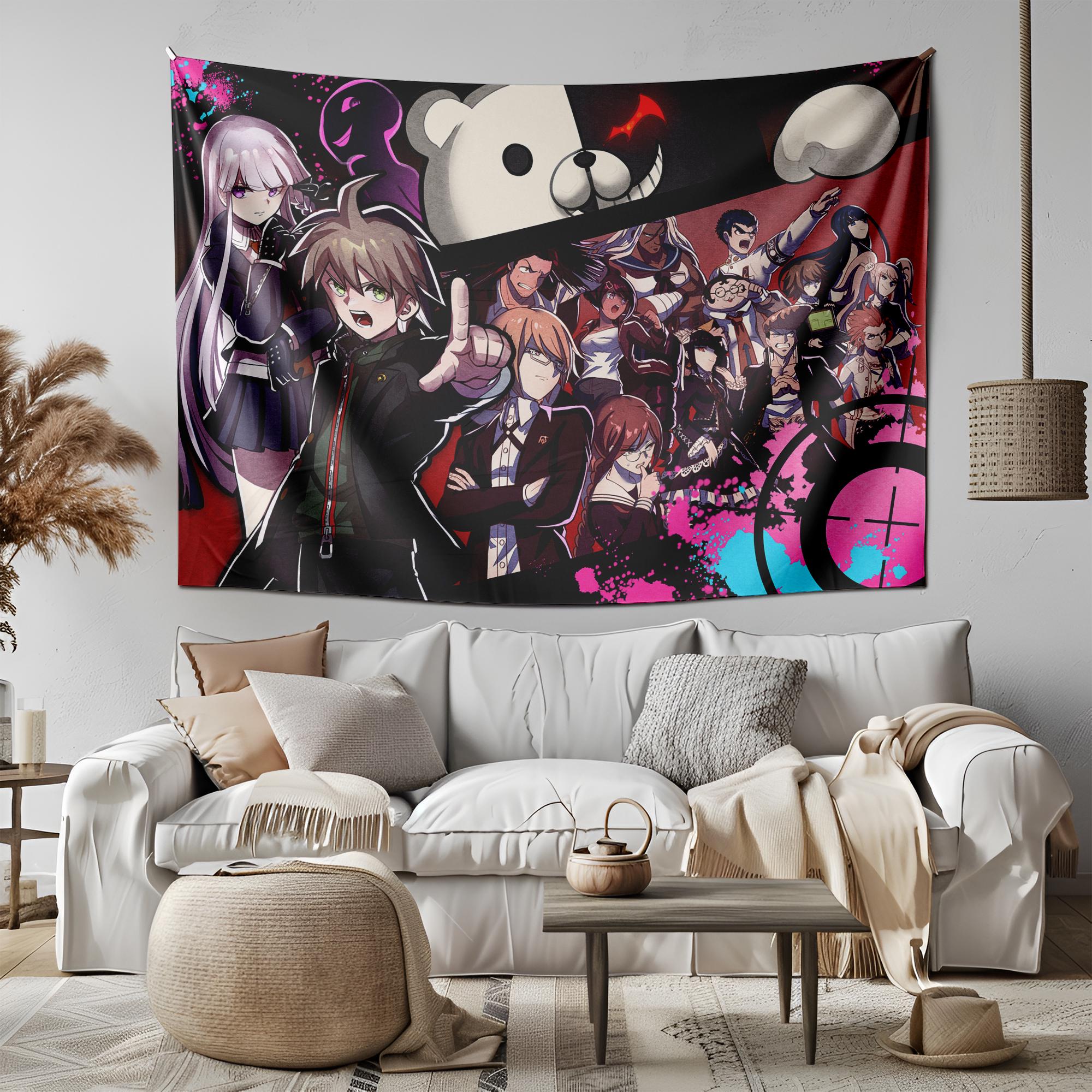 

Тканевое панно в стиле аниме Danganronpa Розовая Кровь Эстетика Настенное искусство Декор Школы Тайн Постер Визуальной Новеллы 74x94cm(29x37in)