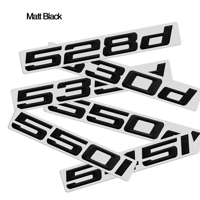 ABS Emblem Glossy Black Car Sticker Badge Decal Body Trunk Decor for BMW 518i 520i 523i 528i 530i 535i 550i 518d 520d 523d 525d