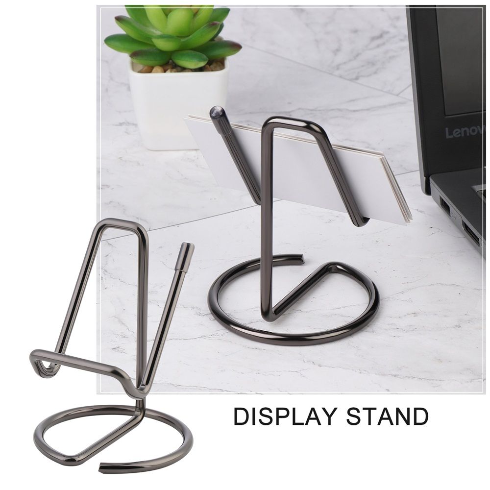 Metal Card Holder Business Card Display Holder Office Desktop Decorative Mobile Phone Stand Easy Desktop Reading Display Stand