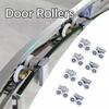 8PCS Shower Door Rollers Replacement Set for Smooth Sliding Action Top & Bottom Pulleys for Various Shower Designs
