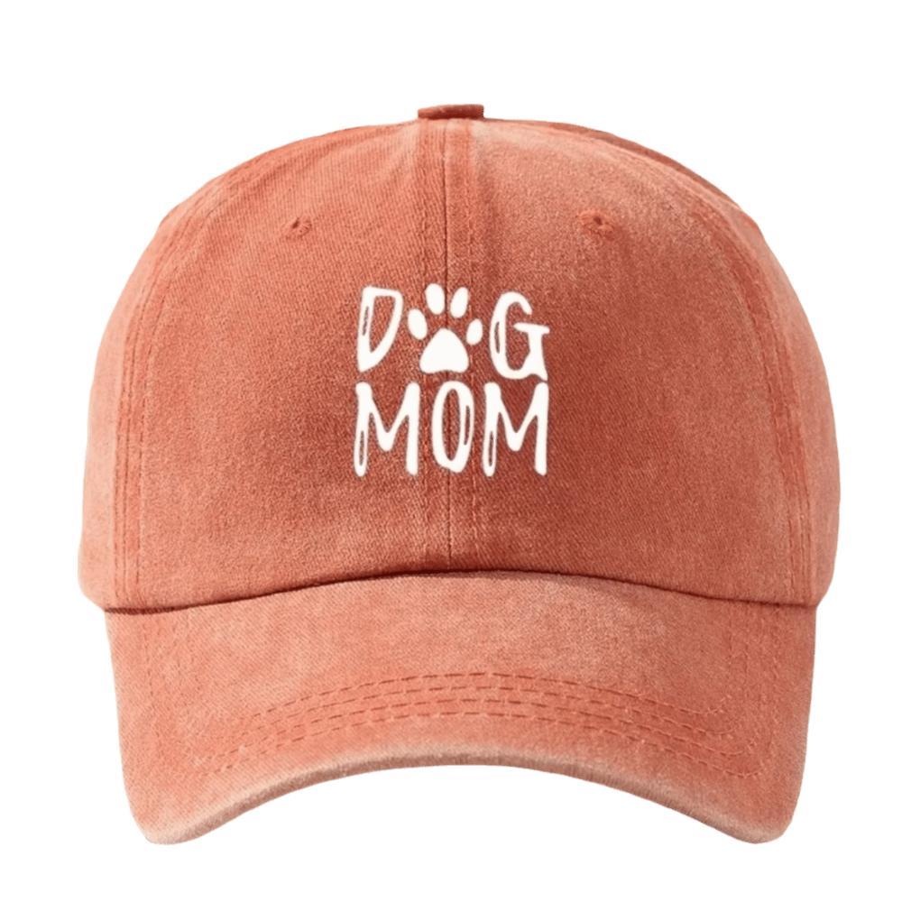 Dog Mom Pattern Baseball Hat Printed Sunshade Cap Casual Duckbill Cap  Dog Lover's Gift
