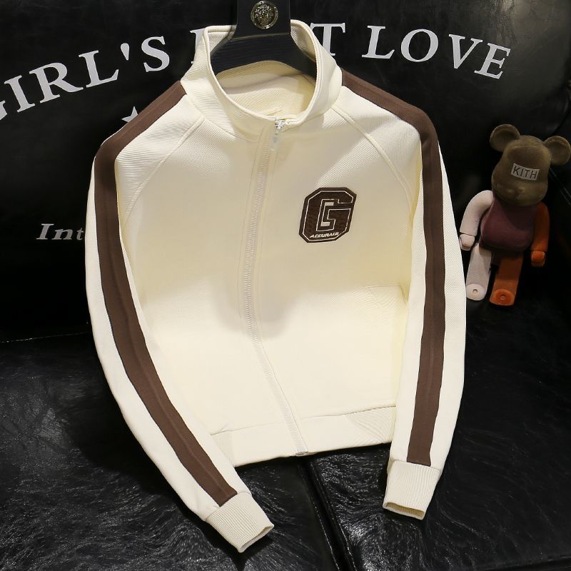 

Осенняя новая корейская версия мужской куртки с воротником-стойкой, модная и универсальная M