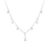 925 Sterling Silver Necklace Simple Personality Charm Geometric Shape Pendant Choker Birthday Gift for Women Exquisite Jewelry