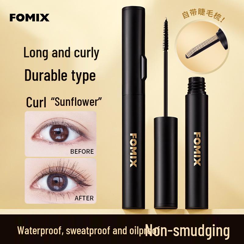 FOMIX Mo Yu Ku Long Mascara - Natural Curl, Thick, Long-lasting, Non-smudging Eyelash Primer.