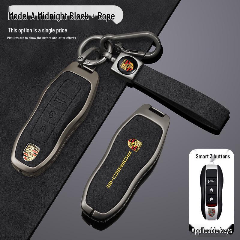 Funda de Carcasa para Llave Porsche para Cayenne, Panamera, Macan, 911, 718, Taycan