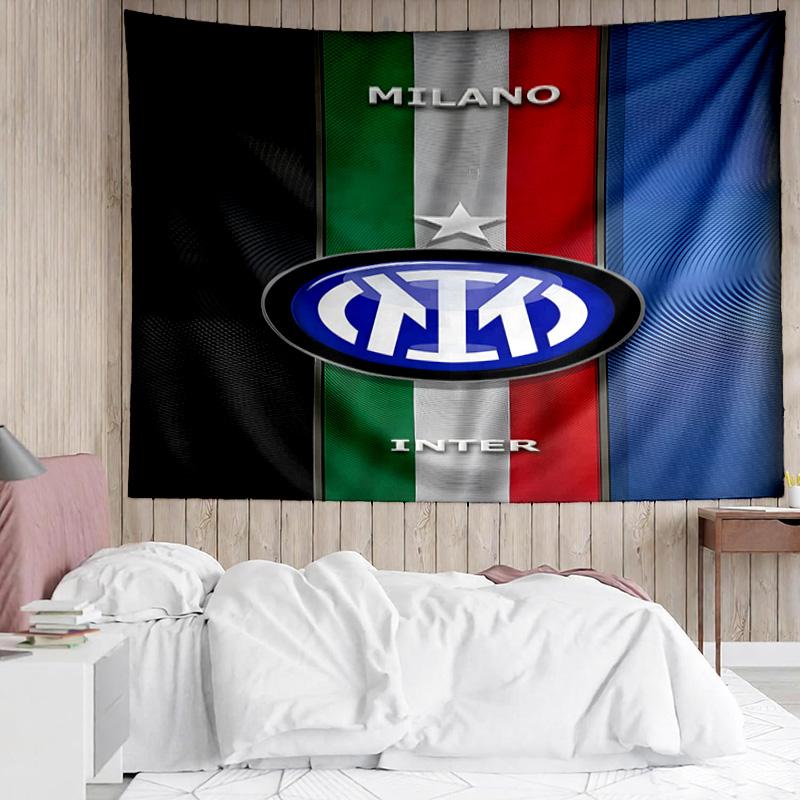 Inter Milan Crest Tapestry, Unique Design Tapestry, Suitable for Bedroom,Livingroom, Playroom,Heartwarming Fan Holiday Gifts