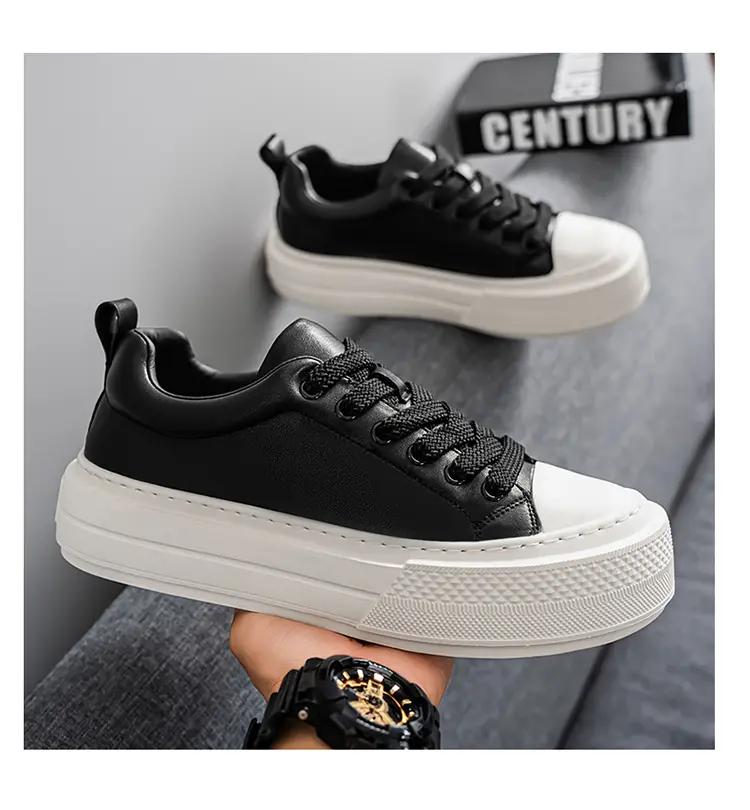 

Высококачественные модные парусиновые туфли на толстой подошве, мужские дышащие плоские дизайнерские оксфорды на шнуровке, уличные кроссовки для бега 44