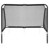 Metalowa Bramka Piłkarska Z Siatką Treningowa Do Gry W Piłkę Nożną 180X120X60 Cm Czarna