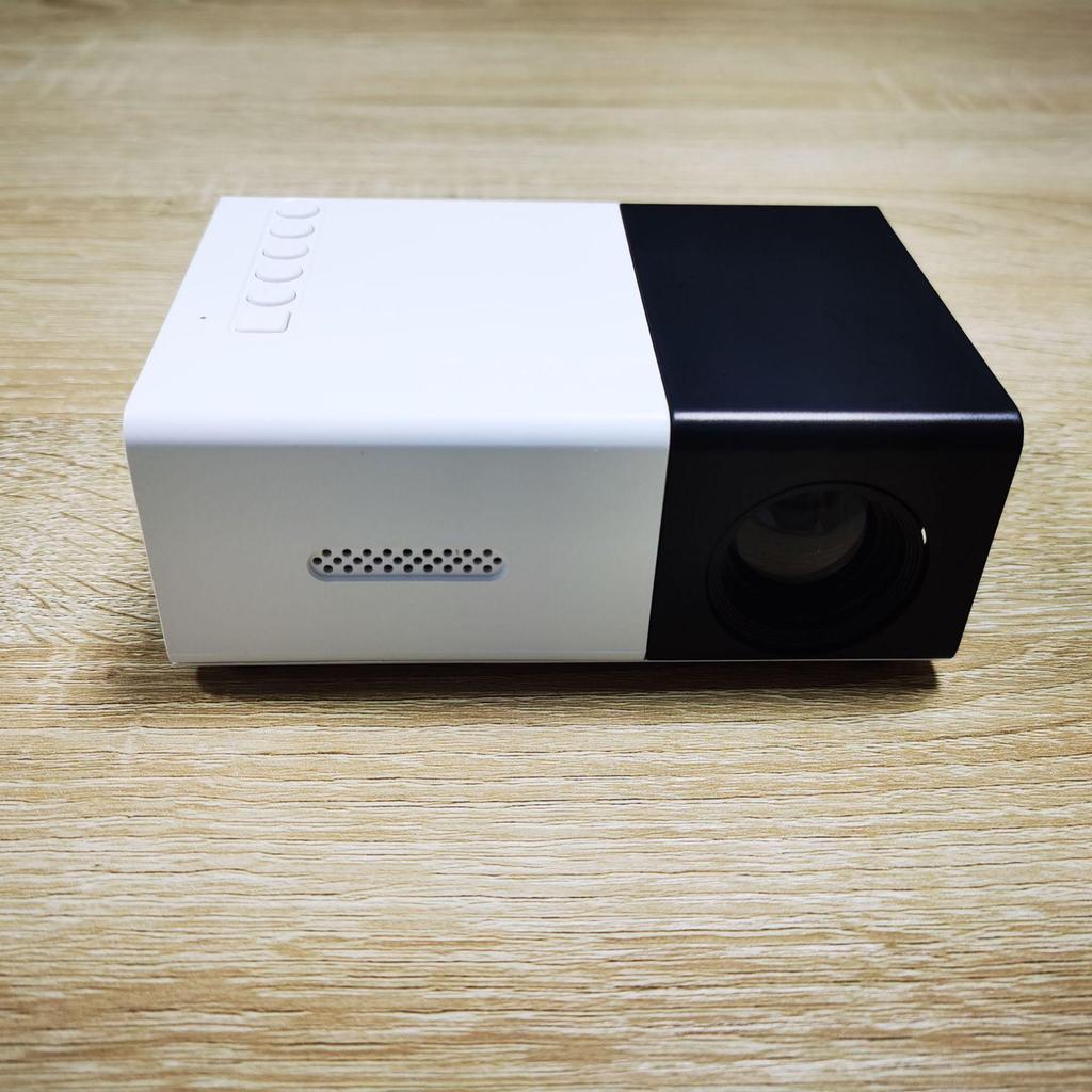 Beliebter YG300 Gelb-Weiß Mini-Projektor: Tragbarer HD-Projektor für Kinder, ideal für den Heimgebrauch