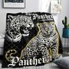 Split Mirror Lion Spider Print Flannel Blanket,High Quality Comfortable for All Seasons,Home Decor,Warmth and Comfort,Perfect for Christmas Gifts