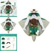 Authentisches Genshin Impact Venti Cosplay Kostüm für Damen mit Hut und Strumpfhose
