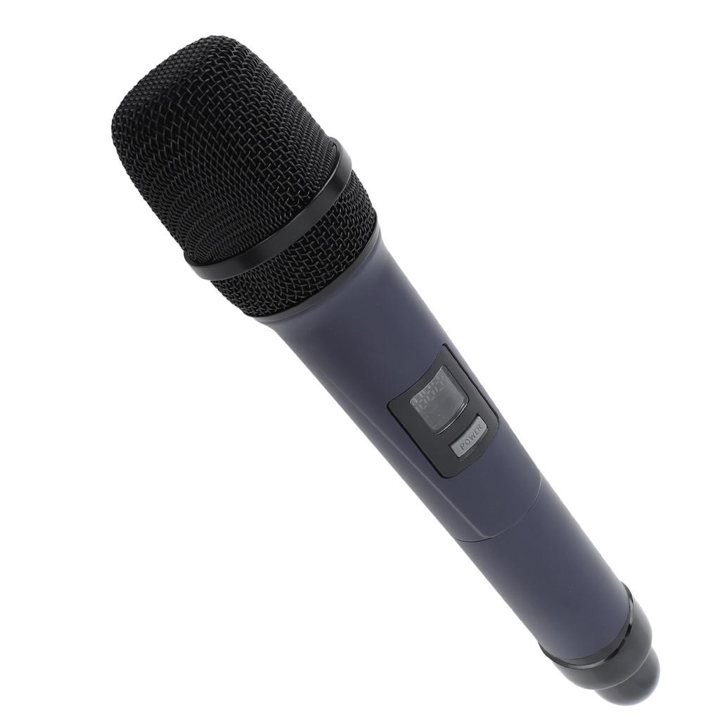 Wireless Microphone Karaoke Mic Dual Handheld Dynamic System with Rechargeable Receiver for Party Church Meeting
