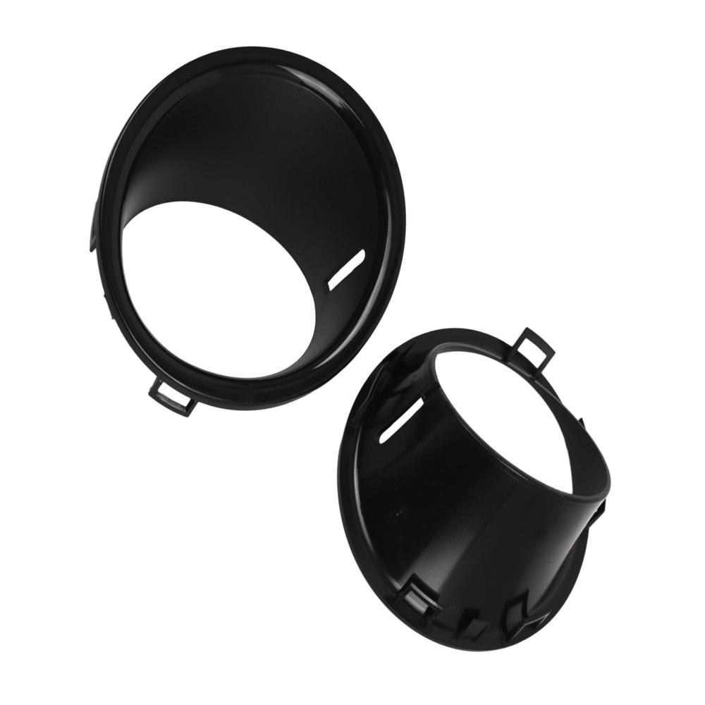 2Pcs Front Fog Light Lamp Trim Ring Cover Frame For Mini Cooper R55 R56 R57 2007 2008 2009 2010 2011 51112753661 51112753662
