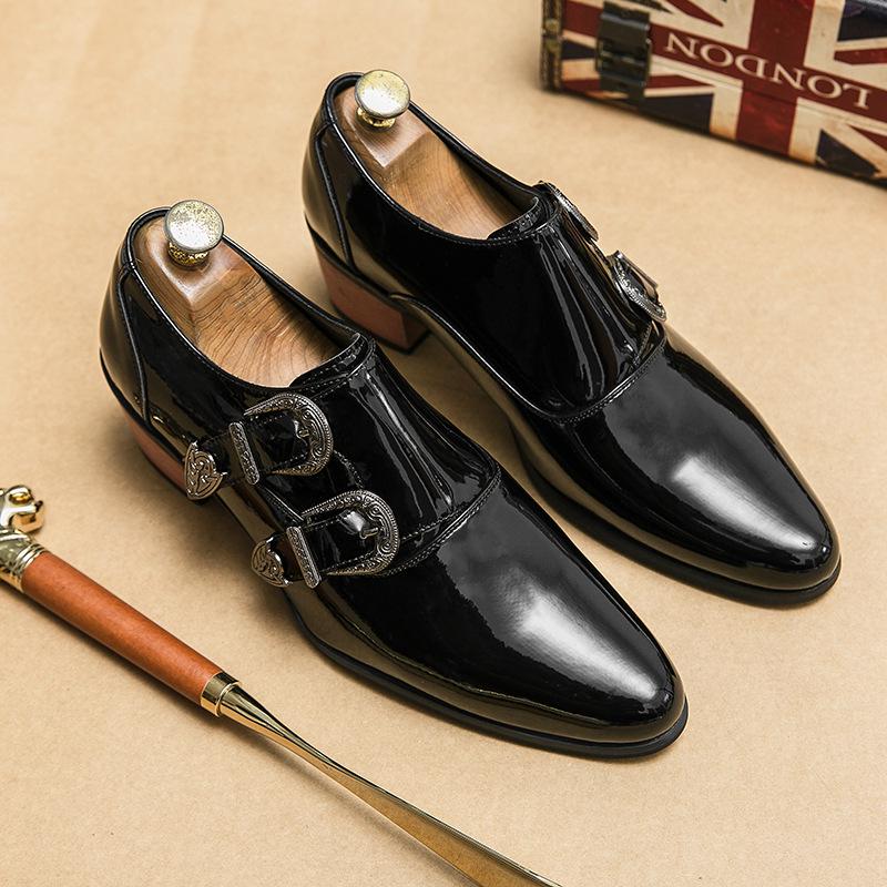 2025 Autumn Men s British Formal Leather Loafers – Casual Slip-on, Large Size Size 40