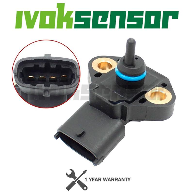 NEW 1/5PCS 0281002420 0281006123 MAP Intake Manifold Pressure Sensor 4890193 For I-veco New Holland V-olvo MAN DAF 281002420