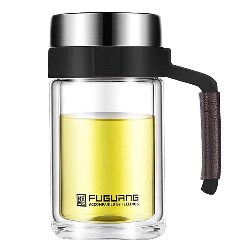 FUGUANG Youka Double-Wall Glass Tea Infuser Cup