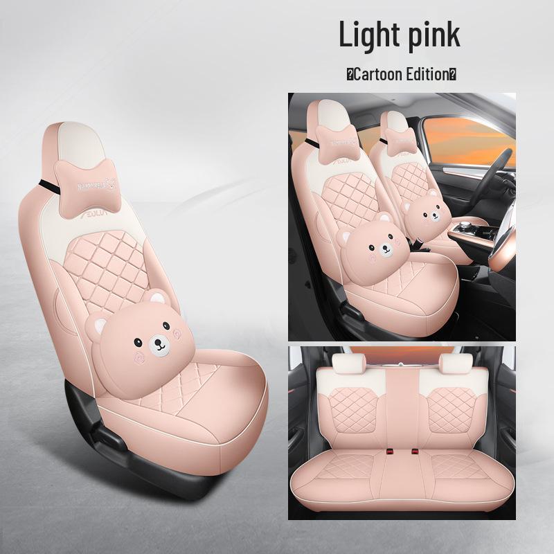 Universal Nano Leather Car Seat Cushion - All-Season Fit