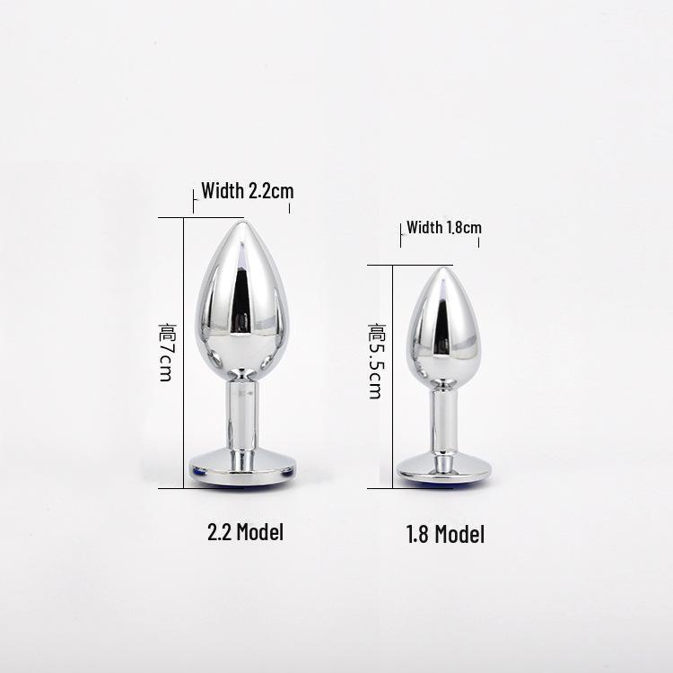 Unisex Metal Anal Plug Dilator for Couples - SM Adult Toy