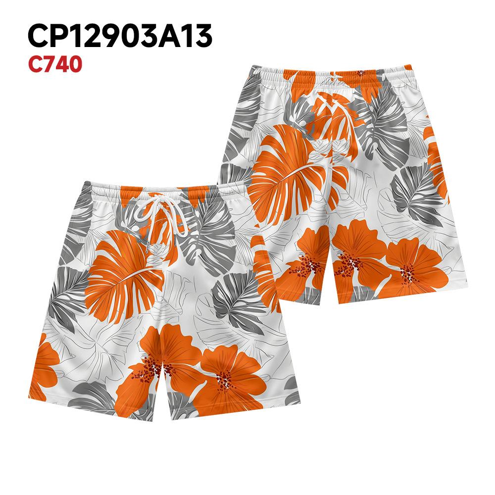 

European And American Tropical Rainforest Plant Elements Men S Casual Shorts Beach Pants XXXXL