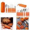 7 Pieces Pumpkin Carving Stencils Assortment Featuring Stainless Steel Kitchen Cutting Tools Lantern