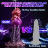 7.5" Squirting Ejaculating Dragon Dildo, Silicone Cumming Huge Fantasy Creature Horse Knot Soft Anal Alien Animal Dildo with Suction Cup,